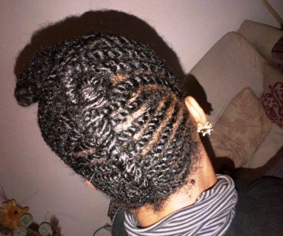 My hair style this week