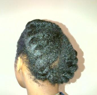 Flat twist around the head 5