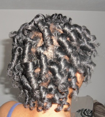 curlformers set on natural hair